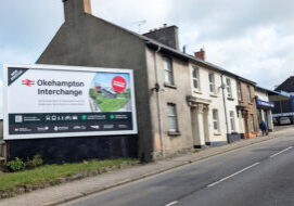 Okehampton Interchange billboard